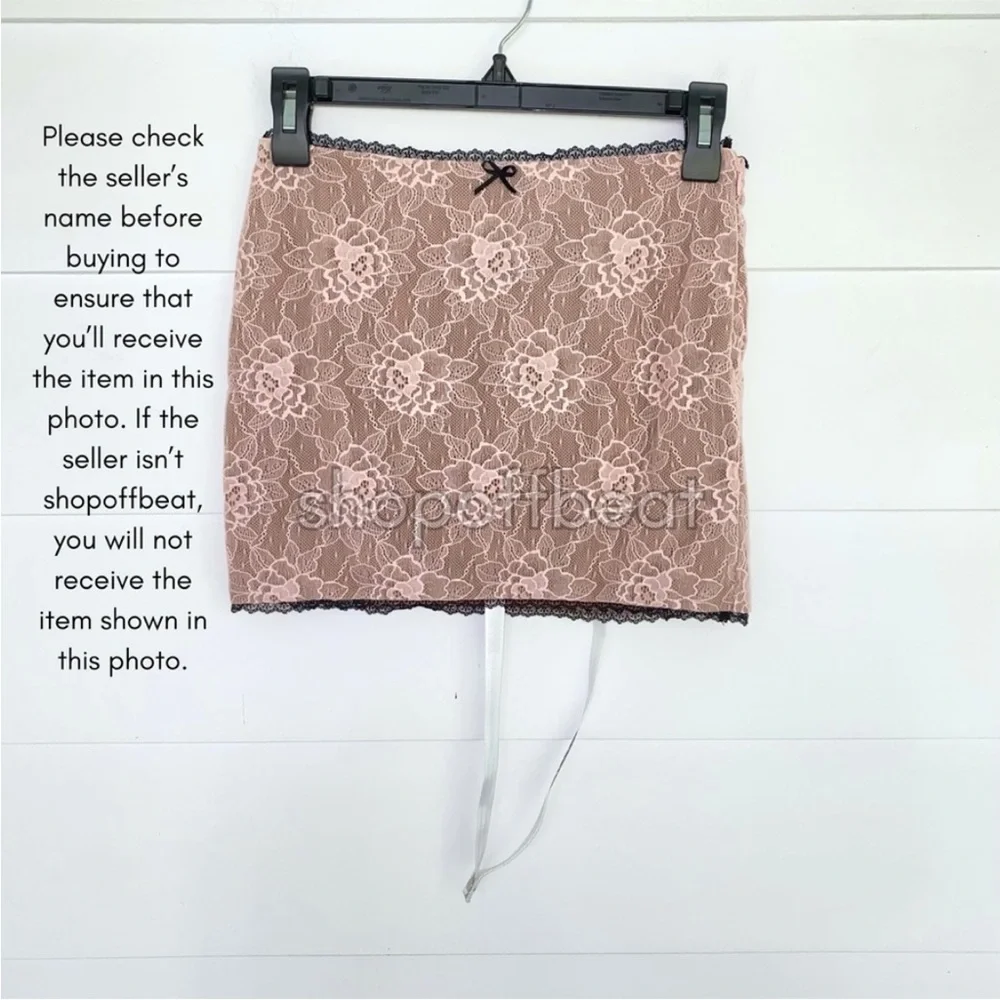 NEW Mistress Rocks Peony Lace Cutout Top & Skirt Set XS